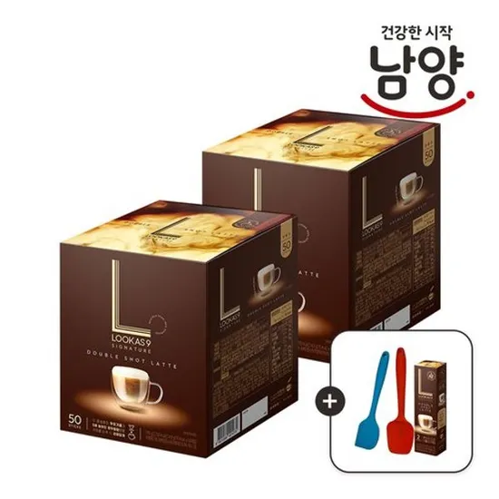 루카스나인 더블샷라떼 50T 2개 더블샷 2T 실리콘조리 2종