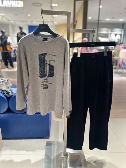 블루테일 긴팔 티셔츠 트레이닝 팬츠 상하세트