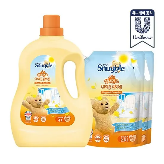 스너글 섬유유연제 4L 2.6kg 2개