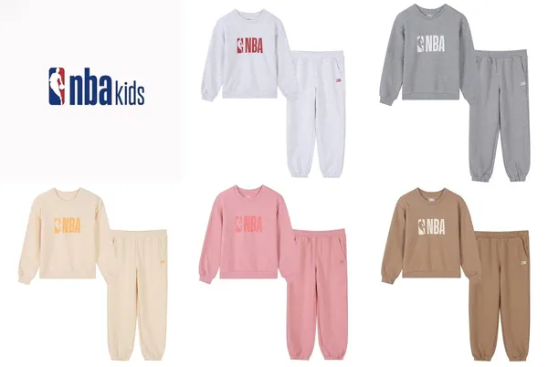 NBA 키즈 빅로고 맨투맨 세트