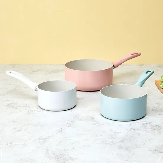 모던하우스 세라믹코팅 인덕션겸용 편수 냄비 3P세트