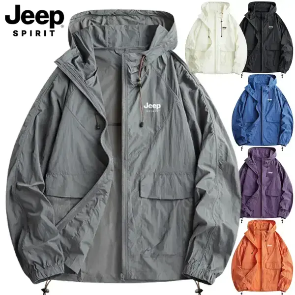 쿨링 후드 지프 바람막이