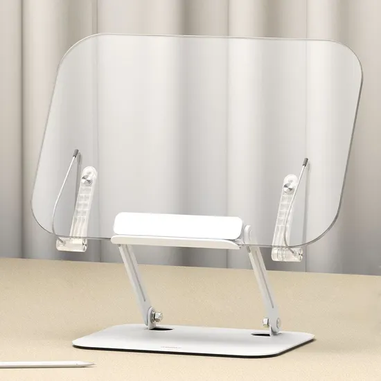 무아스 투명 와이드 접이식 높이조절 독서대