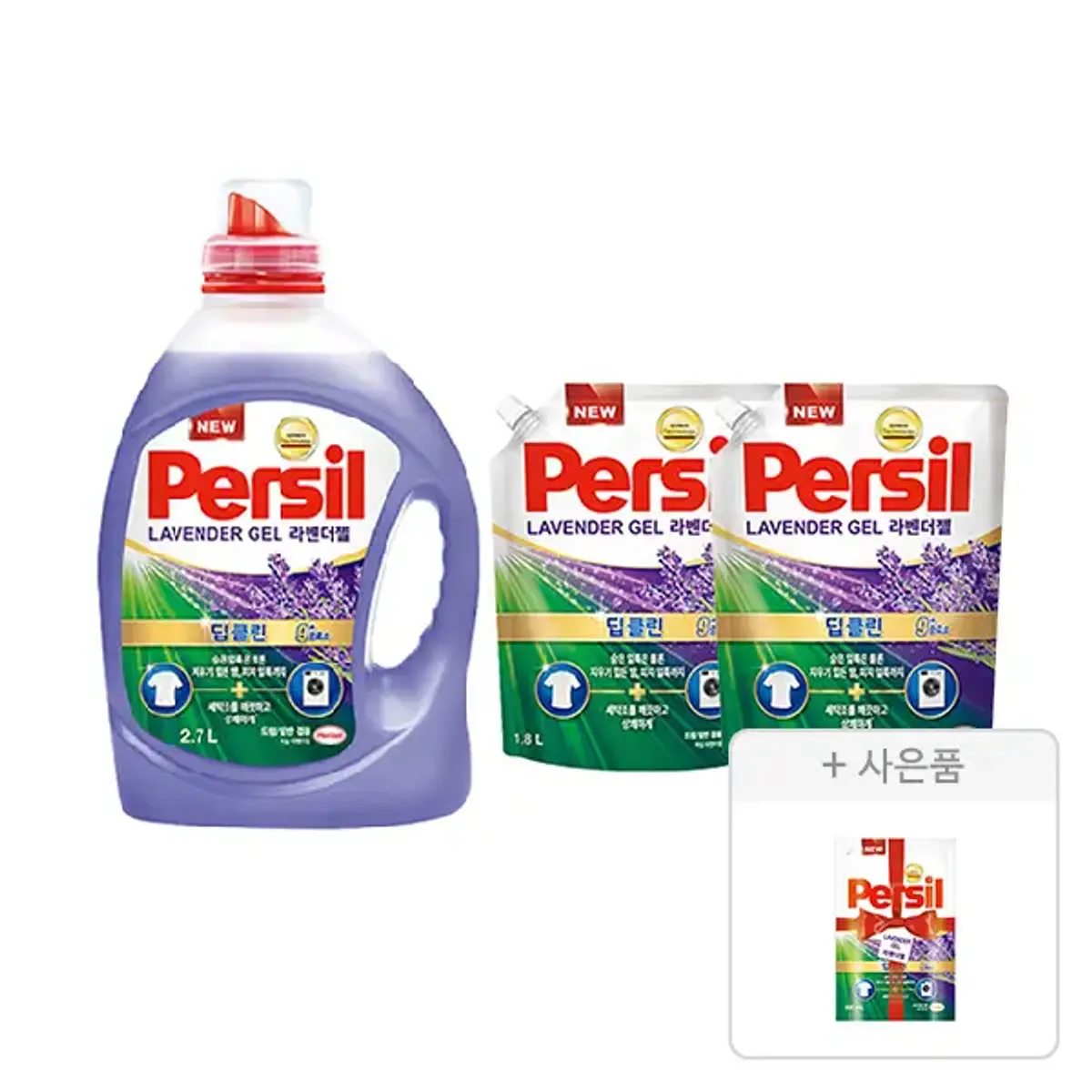 퍼실 라벤더 액체세제 2.7L 1.8L 2개