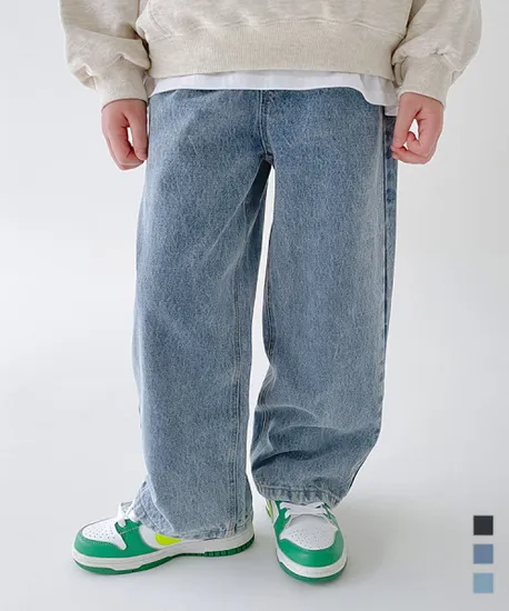 배리클로젯 루즈핏 데님 팬츠