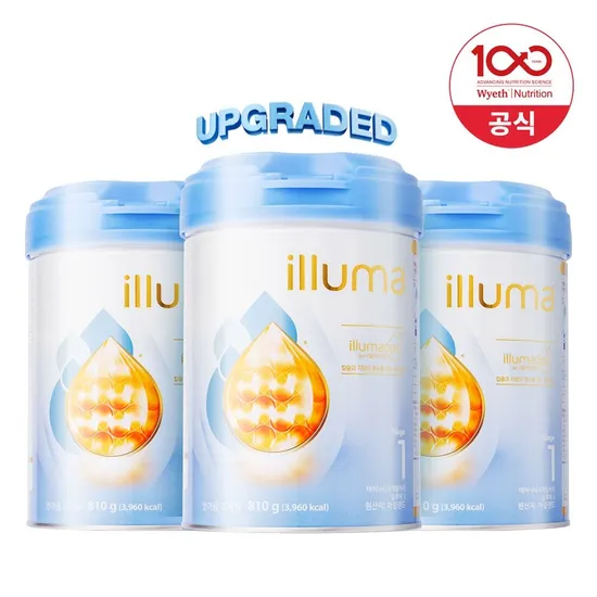 일루마 분유 1단계 2단계 3단계 3캔 810g