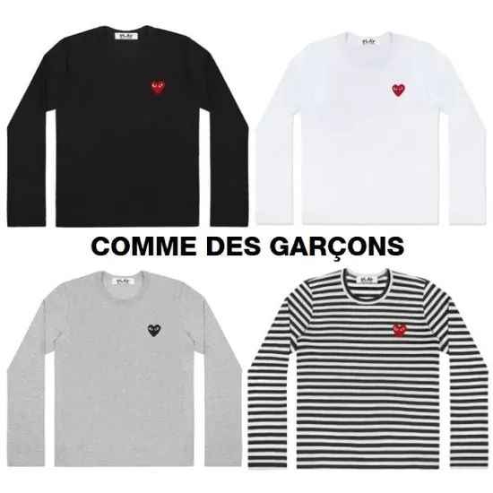 꼼데가르송 로고플레이 긴팔티 쇼핑백 1개