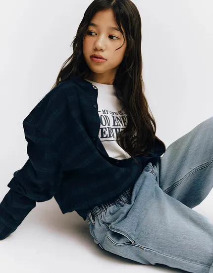 지오다노 크롭 긴팔티 12,200원