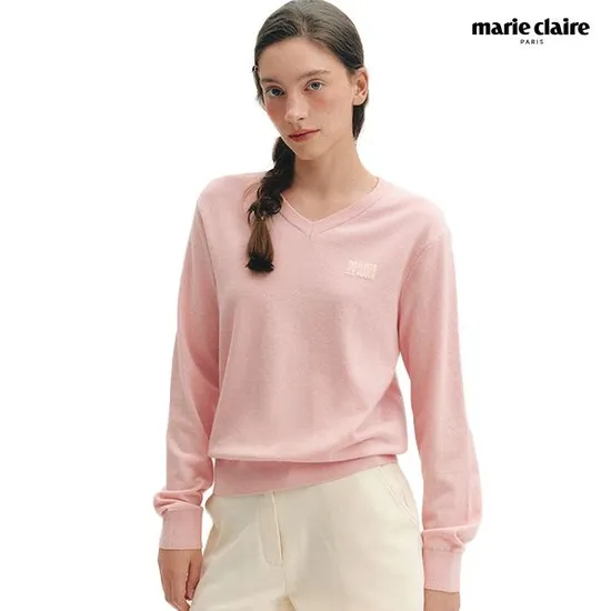 마리끌레르 코듀로이 배색카라 퀼팅 자켓