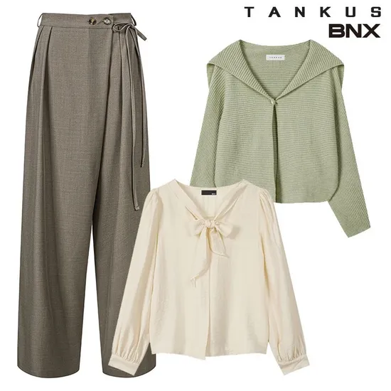 핀턱 와이드 랩 벨트 슬랙스 23,890원