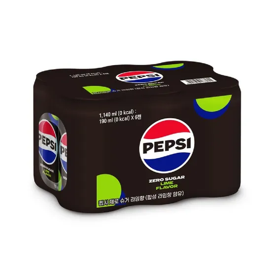 펩시 제로슈거라임 190ml 48캔 14920원