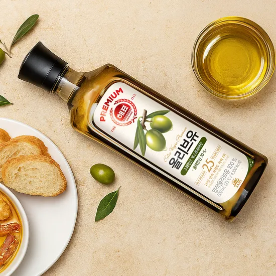 해표 엑스트라버진 압착 올리브유 500ml 2개