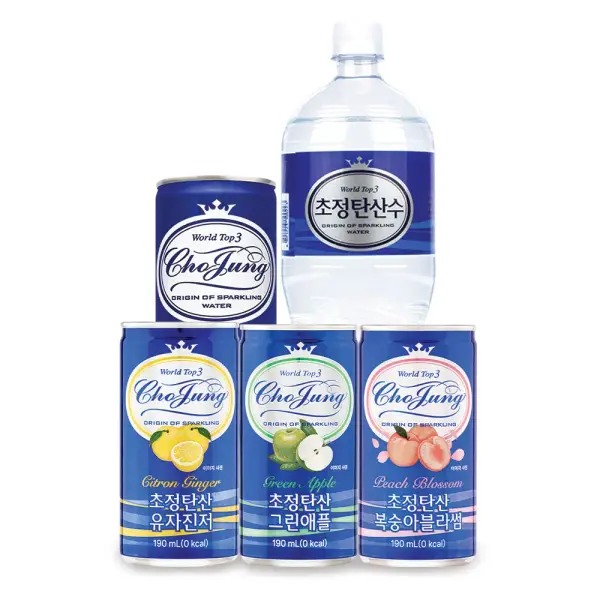 초정탄산수 1.5L 12병 250ml 30캔