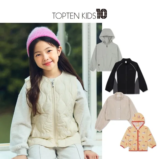 탑텐키즈 공용 패딩 베스트 외 다양