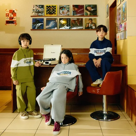 아웃도어프로덕츠키즈 그래픽 라글란 티셔츠