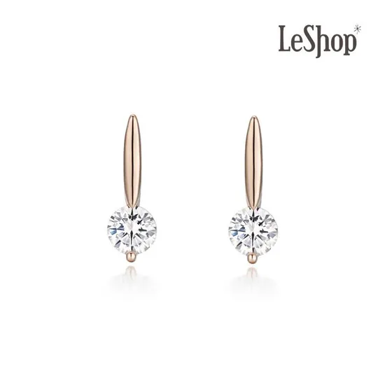 14K 데일리 싱글 프롱 귀걸이