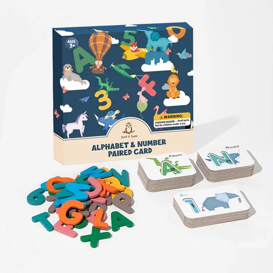 쏠앤샘 알파벳 숫자 매칭카드 자석교구