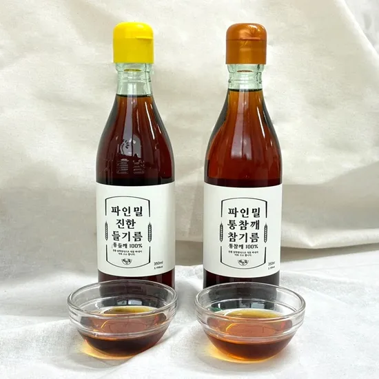 전통압착 통깨 100% 참기름 2병