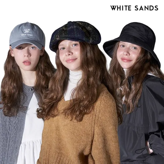 화이트샌즈 코튼 보닛햇 카이걸