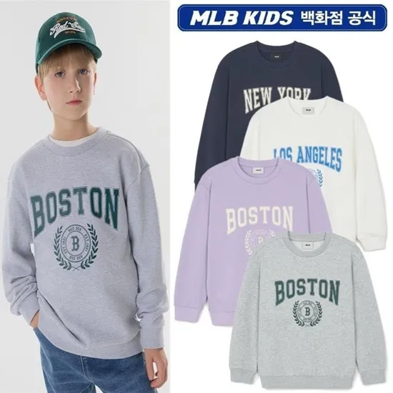 MLB키즈 바시티 그래픽 맨투맨 2장