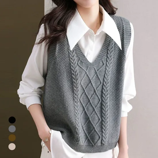 화세 라인체크슬릿베스트