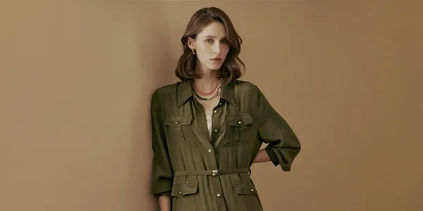 마쟈 스트라이프 라운드넥 니트