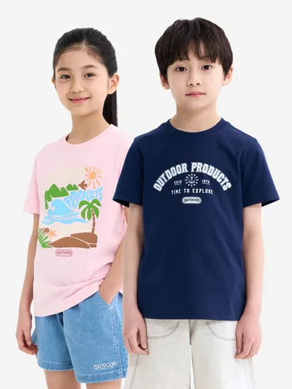 아웃도어프로덕트 키즈 반팔 1+1