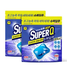 슈퍼딥큐 캡슐세탁세제 오션브리즈 200개입