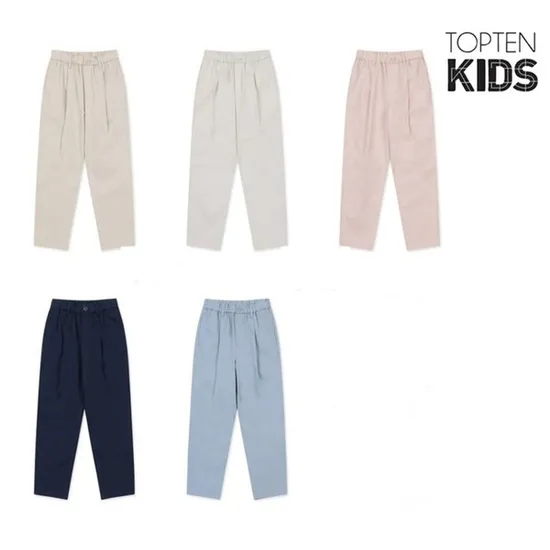 탑텐키즈 코튼스판 배기팬츠 12개