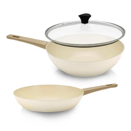 세라믹 인덕션 후라이팬 궁중팬 3종 세트 후28 궁28 유리뚜껑