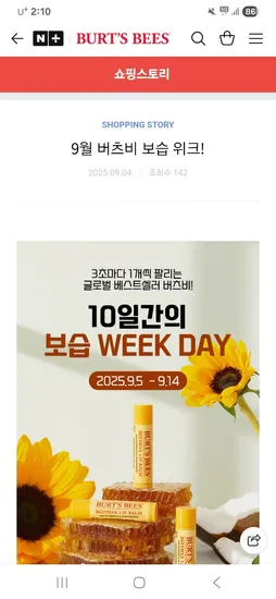 버츠비 트리오 립밤 3개 + 립트리먼트 증정