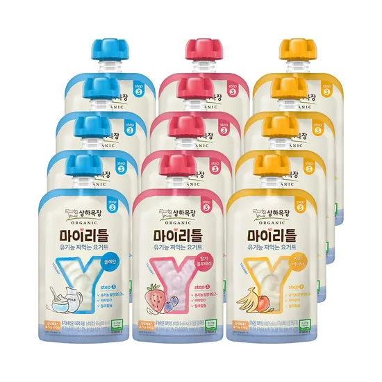 상하 마이리틀 요거트 3종 85g 12팩