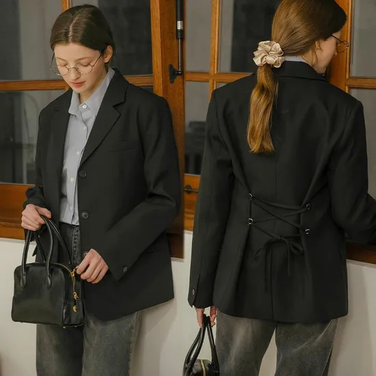 아이코닉 자켓 블랙 1개