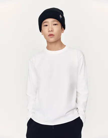 지오다노 무지 긴팔티 사이즈 120~175