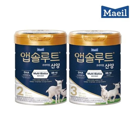 앱솔루트 플래티넘 산양 분유 2-3단계 750g 6캔