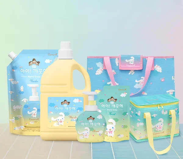 라이온코리아 아이깨끗해X시나모롤 4.5L 피크닉매트