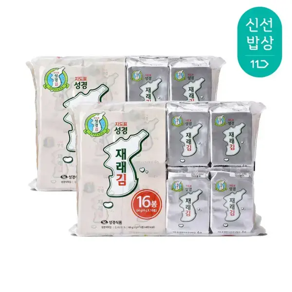 지도표 성경김 재래 식탁김 4g 32봉