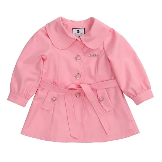 프렌치캣 핑크 트렌치 코트