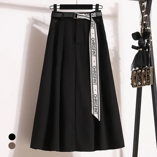 카라 멜로디플레어스커트+벨트 세트 77까지 18,580원