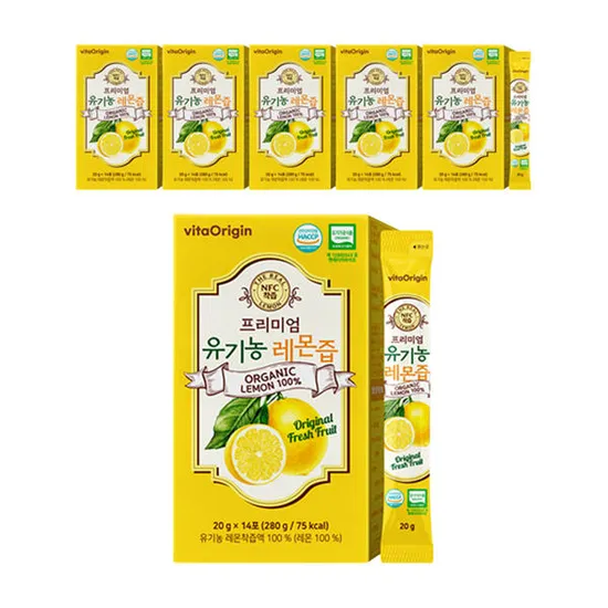 비타오리진 스페인산 유기농 레몬즙 14포 6박스