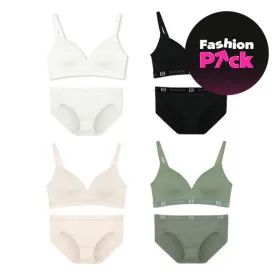 에스까다 커버업 노와이어 브라 팬티 세트 4컬러