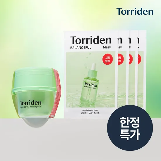 토리든 밸런스풀 시카 모델링 팩 30g 밸런스풀 시카 마스크 4매