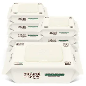 네츄럴오가닉 퓨어 라벨프리 물티슈 100매 10팩
