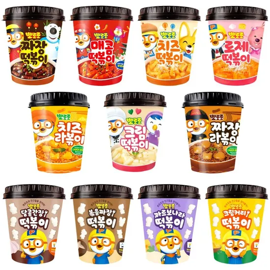 뽀로로 떡볶이 5+5 골라담기 잔망루피 연필꽂이 증정
