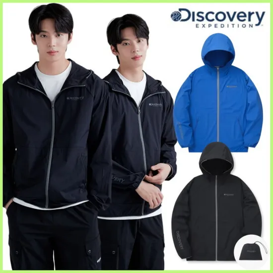 디스커버리 남성 경량 스트레치 패커블 바람막이