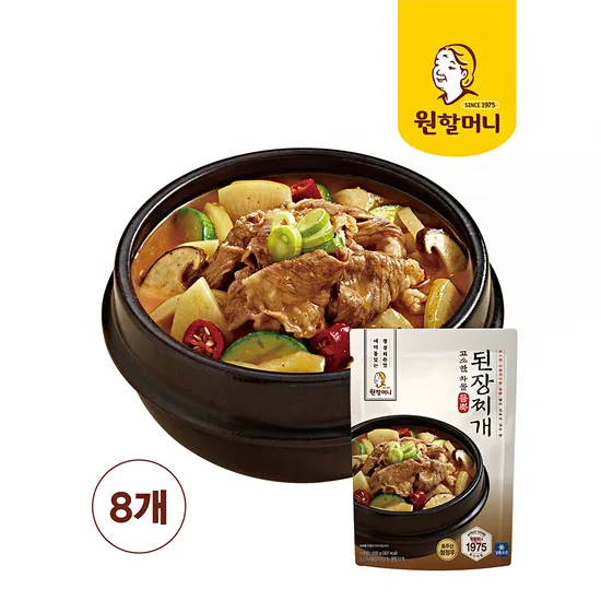 원할머니몰 차돌 된장찌개 500g×8팩