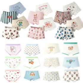 아동 주니어 삼각/사각 팬티 드로즈 세트 12개