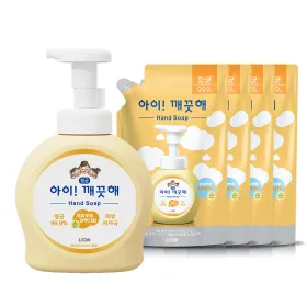 아이깨끗해 핸드워시 순향 490ml 용기 1개 + 450ml 리필 4개