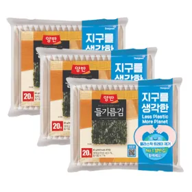 동원 들기름김 식탁 20P (8매) 3세트