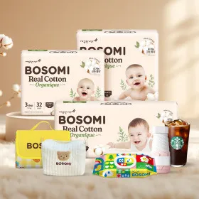 보솜이 리얼코튼 오가닉 밴드형 4팩x2박스